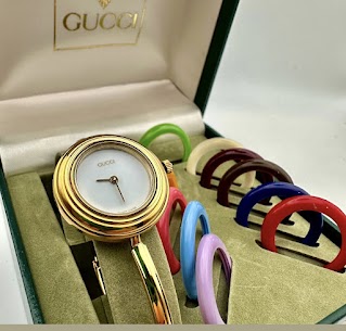 訳有】GUCCI グッチ チェンジベゼル レディース 腕時計 あい