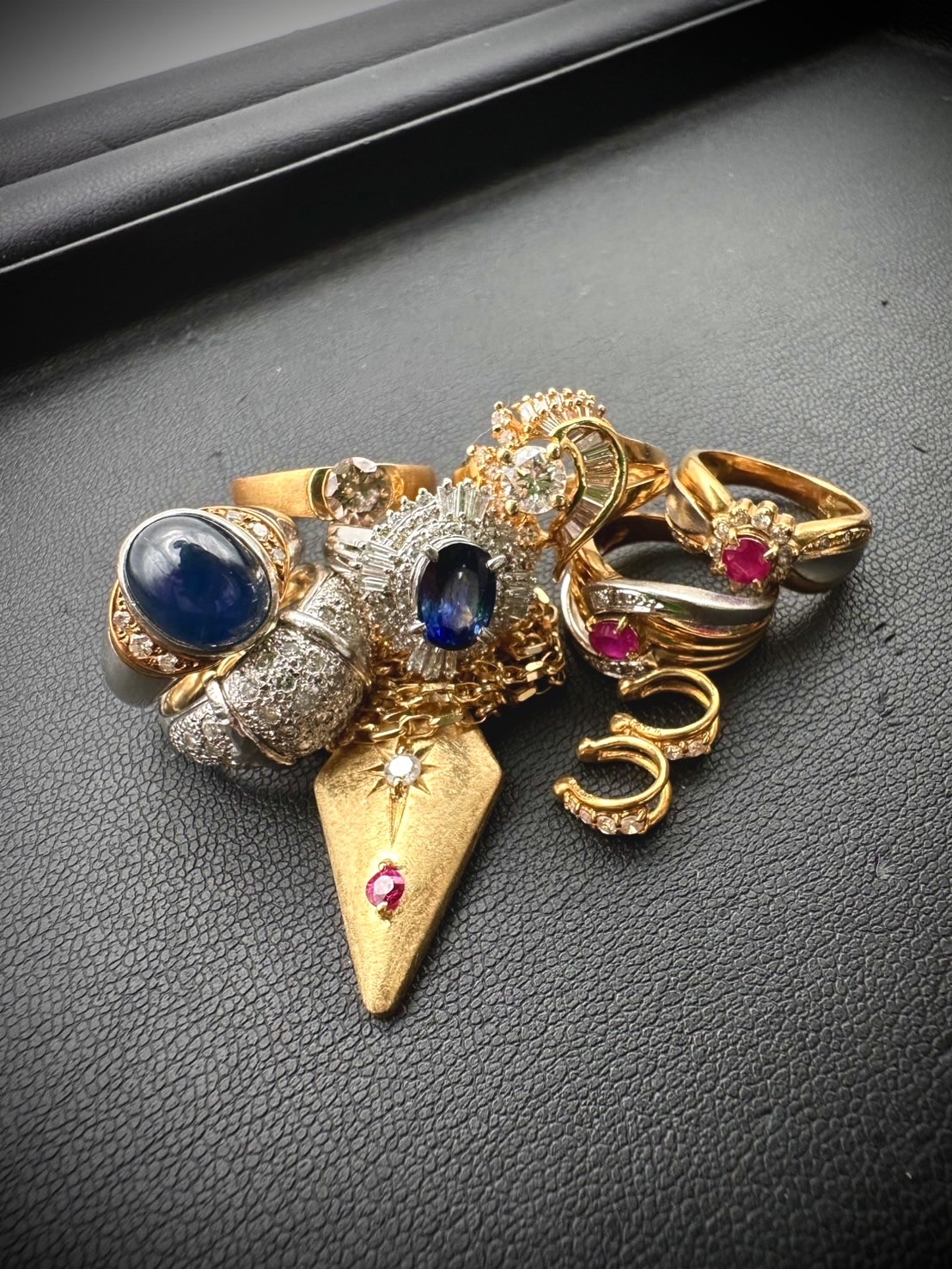 R*様 遺品整理　18K サファイア　ルビー　リング R*様 遺品整理 18K サファイア ルビー リング